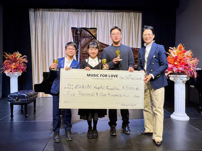 2024 Music for Love Charity Concert, raised CAD $5,100 for VGH & UBC Hospital Foundation